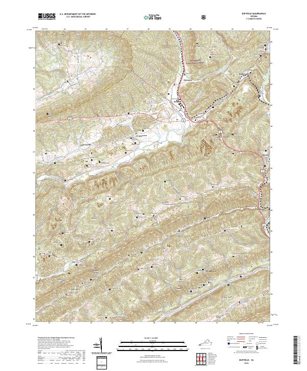 Duffield topographic map thumbnail