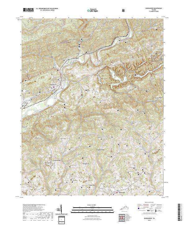 Dungannon topographic map thumbnail