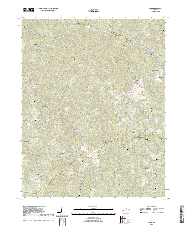 Duty topographic map thumbnail