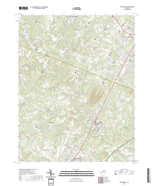 Earlysville topographic map thumbnail