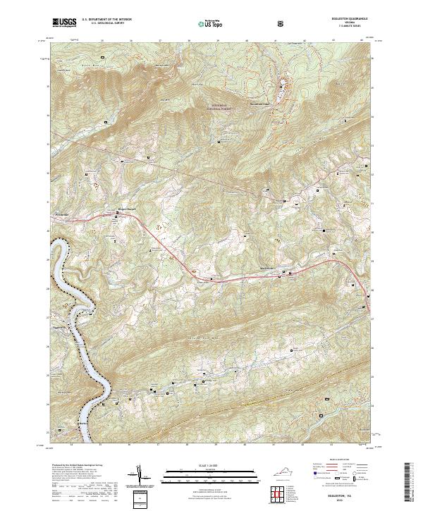 Eggleston topographic map thumbnail