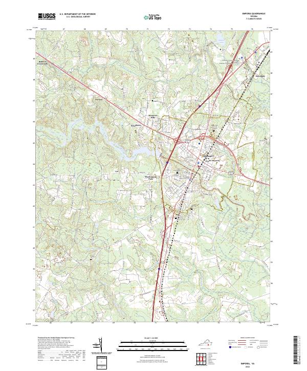 Emporia topographic map thumbnail