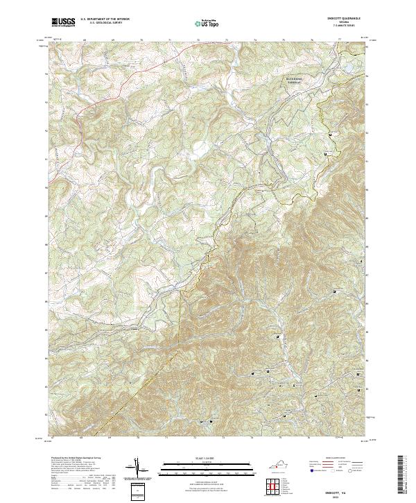 Endicott topographic map thumbnail