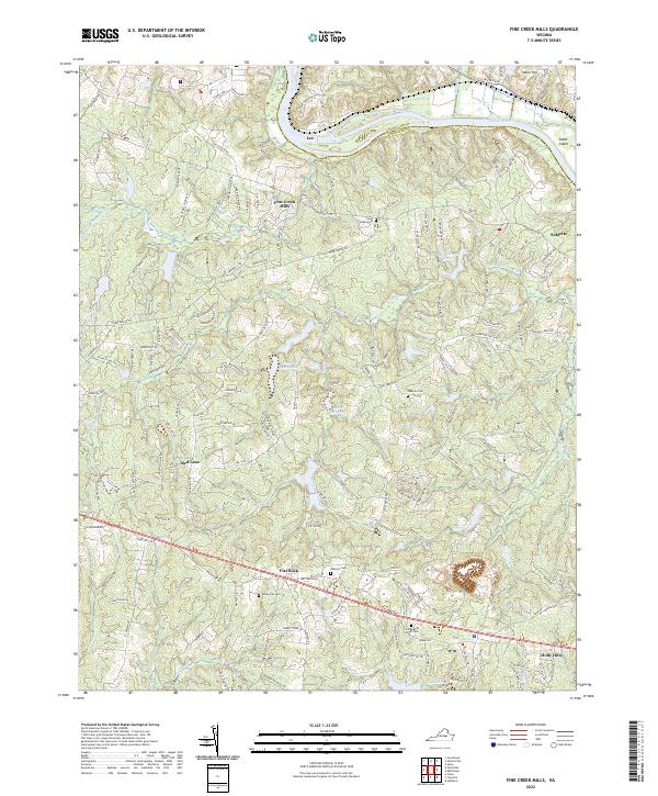 Fine Creek Mills topographic map thumbnail