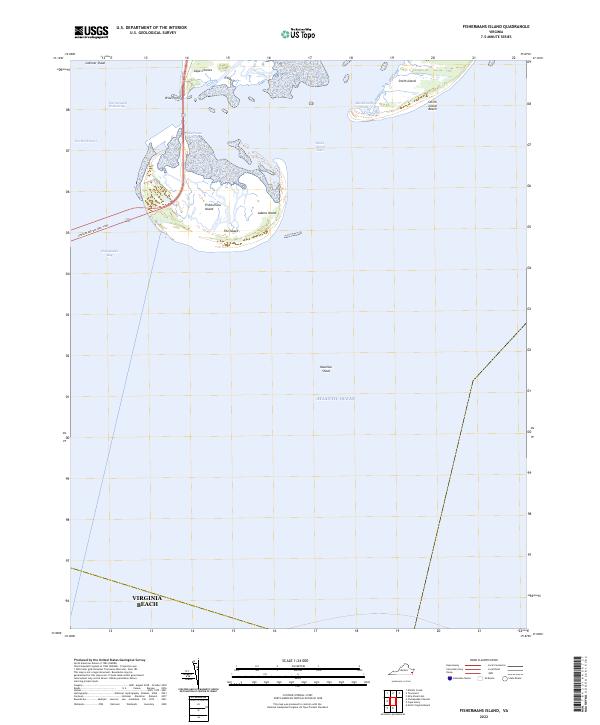 Fishermans Island topographic map thumbnail