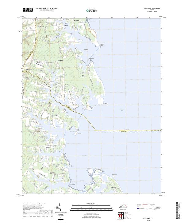 Fleets Bay topographic map thumbnail