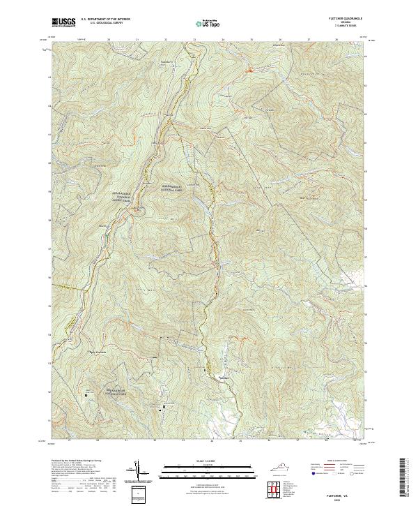 Fletcher topographic map thumbnail