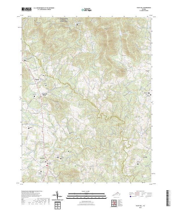 Flint Hill topographic map thumbnail
