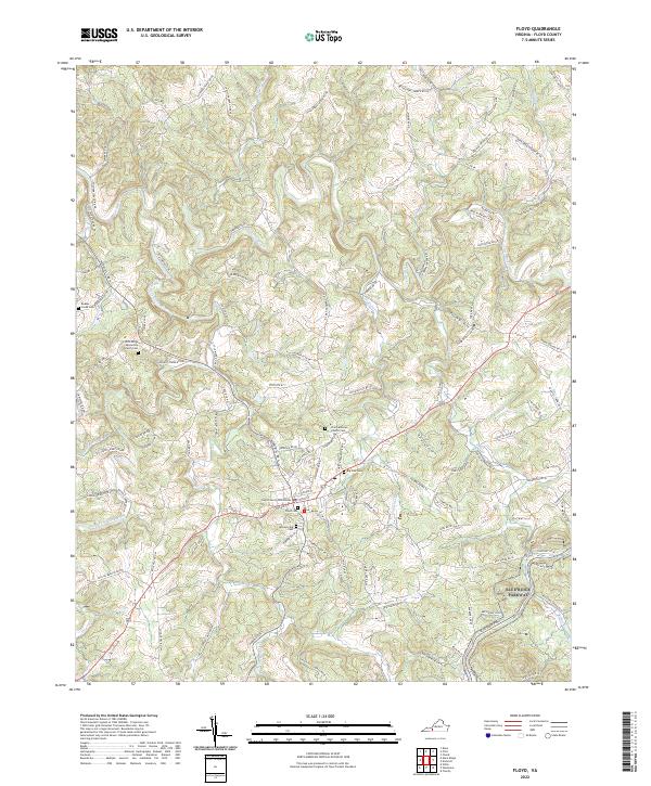 Floyd topographic map thumbnail
