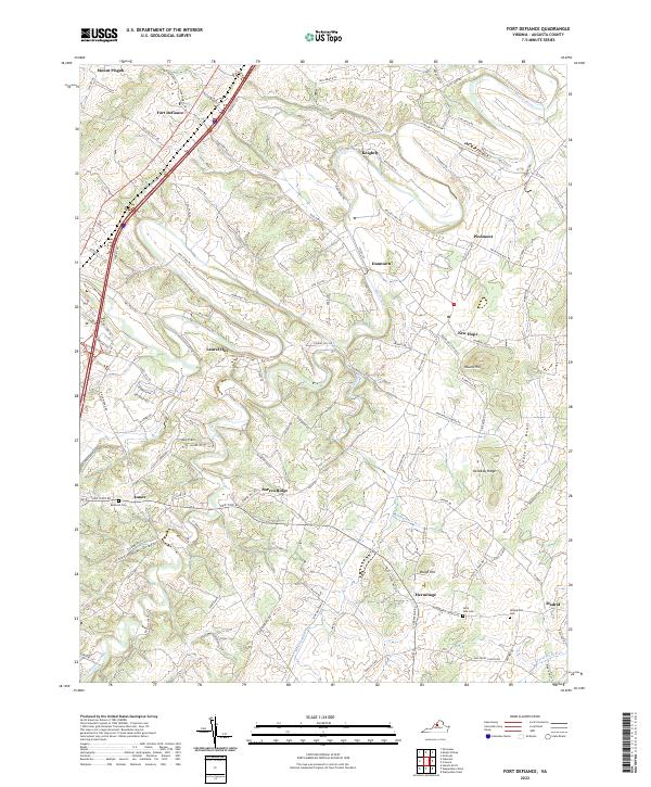 Fort Defiance topographic map thumbnail