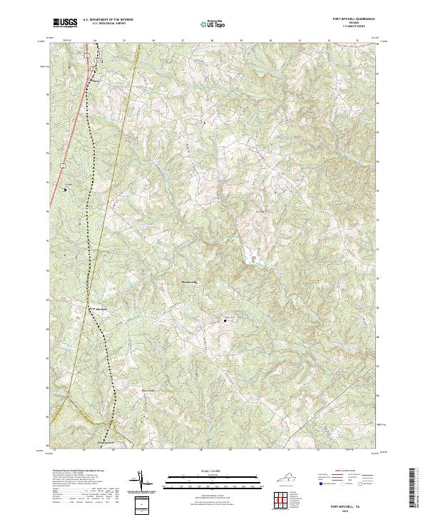 Fort Mitchell topographic map thumbnail
