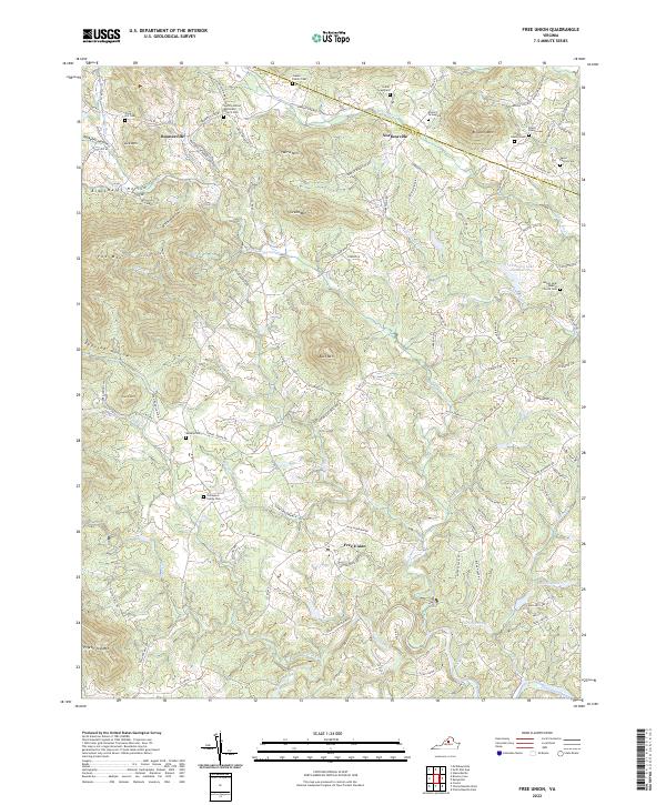 Free Union topographic map thumbnail