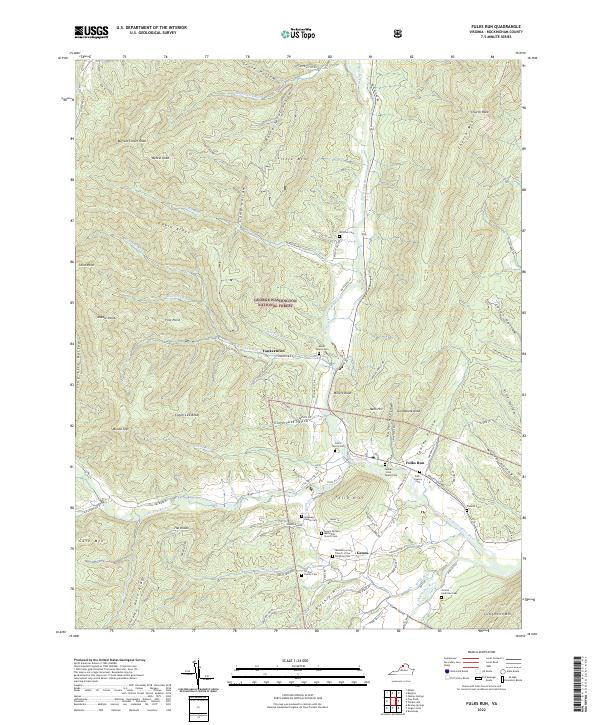 Fulks Run topographic map thumbnail
