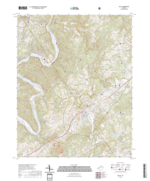 Galax topographic map thumbnail