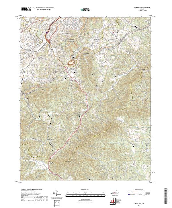Garden City topographic map thumbnail