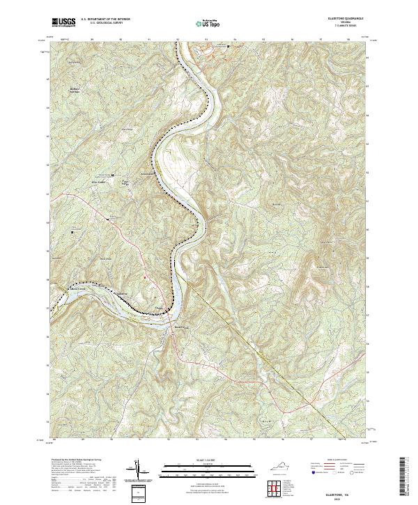 Gladstone topographic map thumbnail