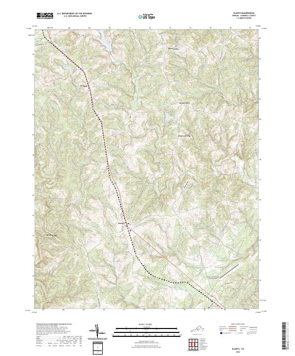 Gladys topographic map thumbnail