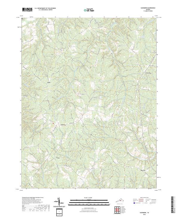 Glenmore topographic map thumbnail