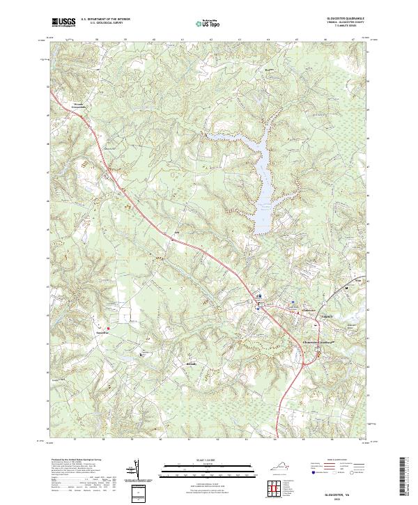 Gloucester topographic map thumbnail