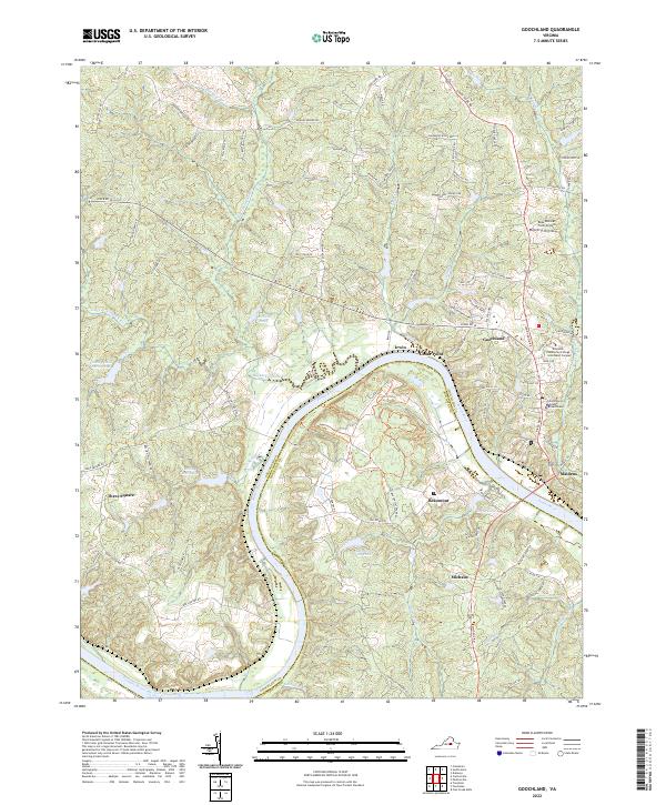 Goochland topographic map thumbnail