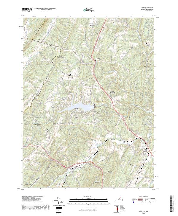 Gore topographic map thumbnail