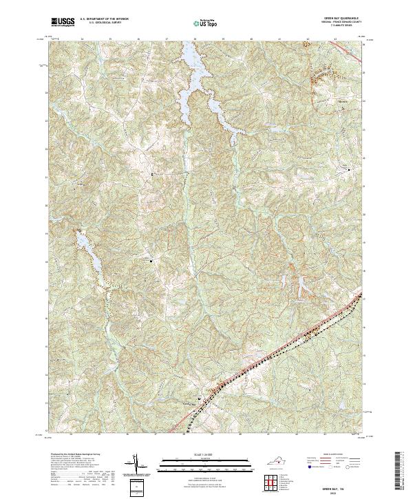 Green Bay topographic map thumbnail