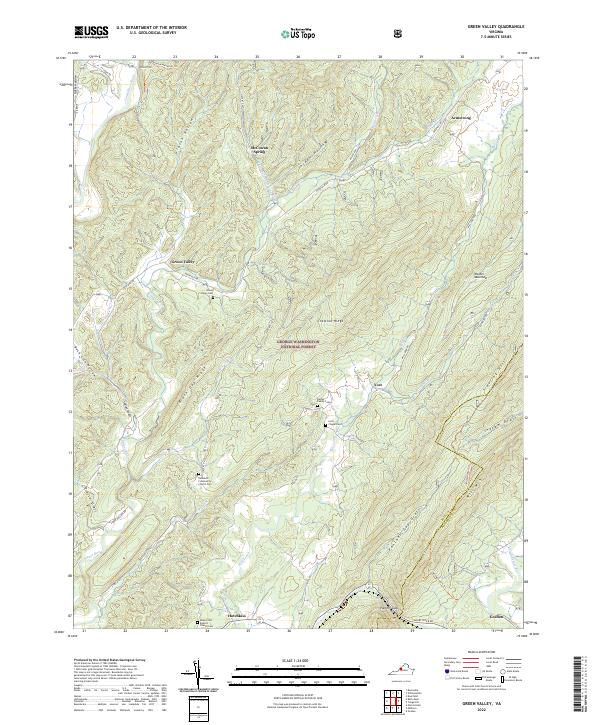 Green Valley topographic map thumbnail