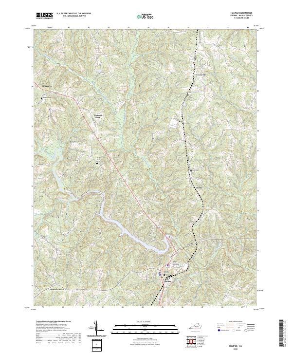 Halifax topographic map thumbnail