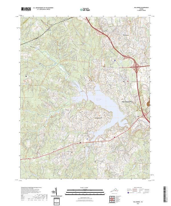Hallsboro topographic map thumbnail