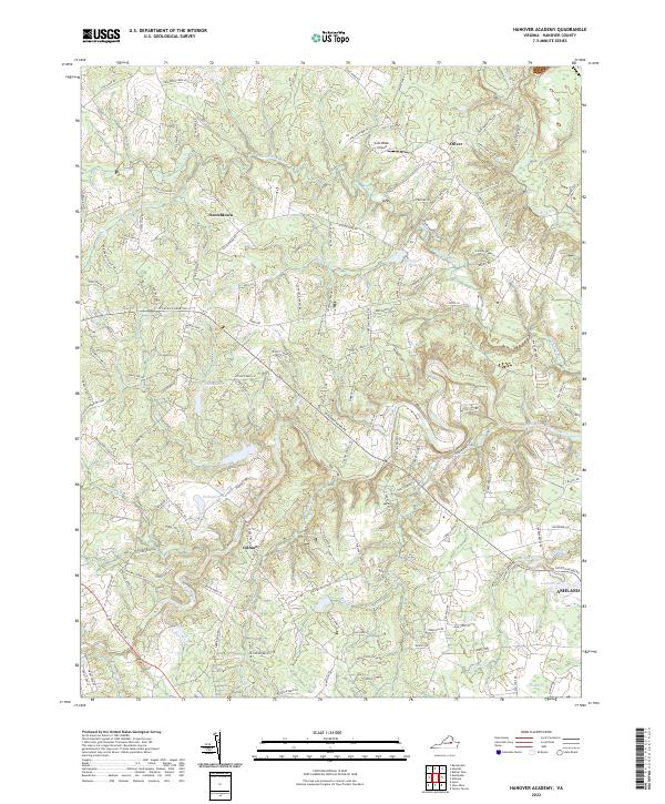 Hanover Academy topographic map thumbnail