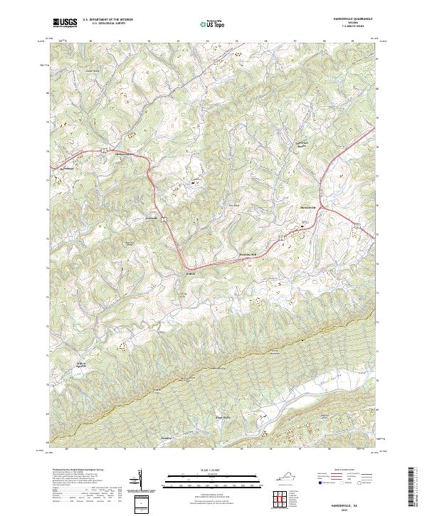 Hansonville topographic map thumbnail