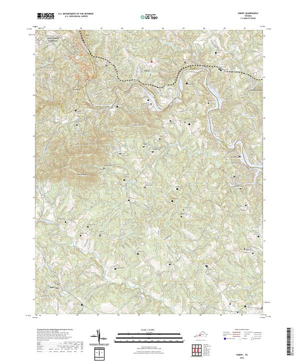 Hardy topographic map thumbnail