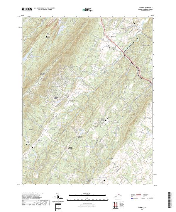 Hayfield topographic map thumbnail