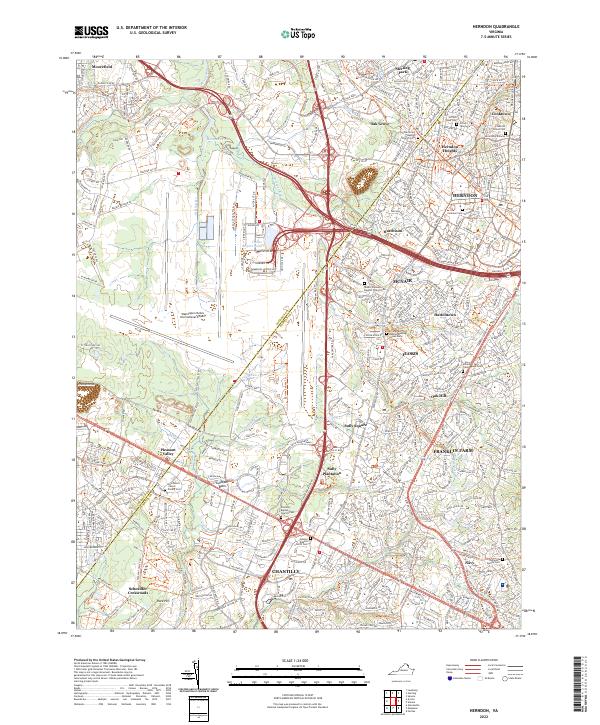 Herndon topographic map thumbnail