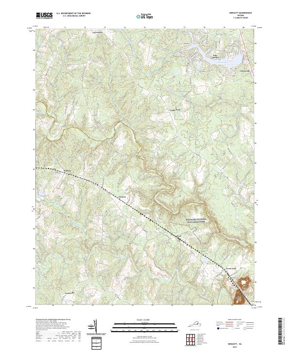 Hewlett topographic map thumbnail