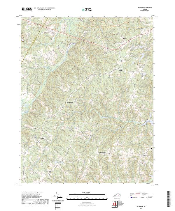 Hillcrest topographic map thumbnail