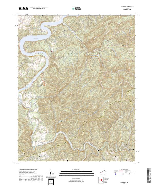 Hiwassee topographic map thumbnail