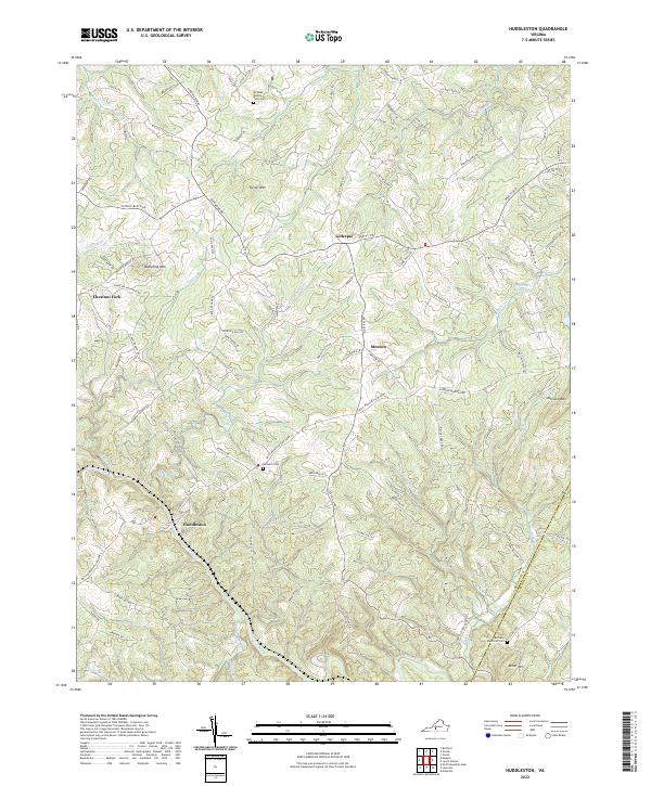 Huddleston topographic map thumbnail