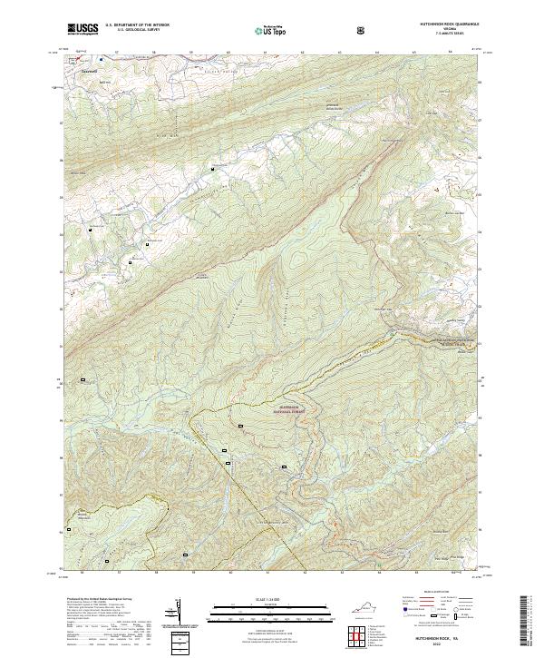 Hutchinson Rock topographic map thumbnail