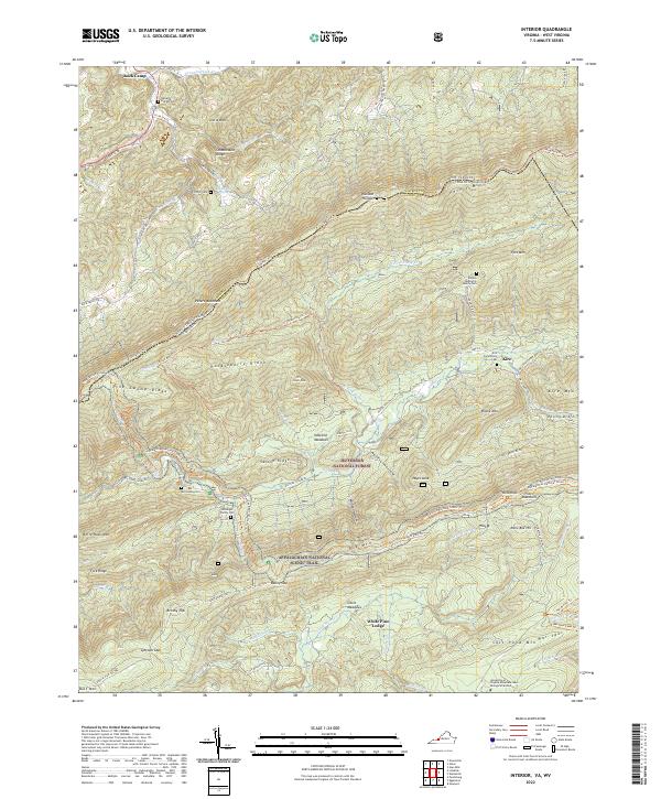 Interior topographic map thumbnail