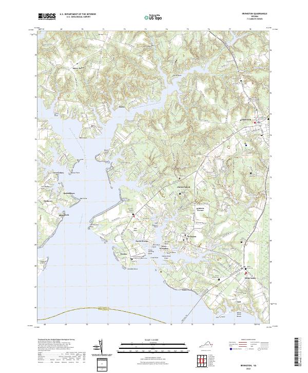 Irvington topographic map thumbnail
