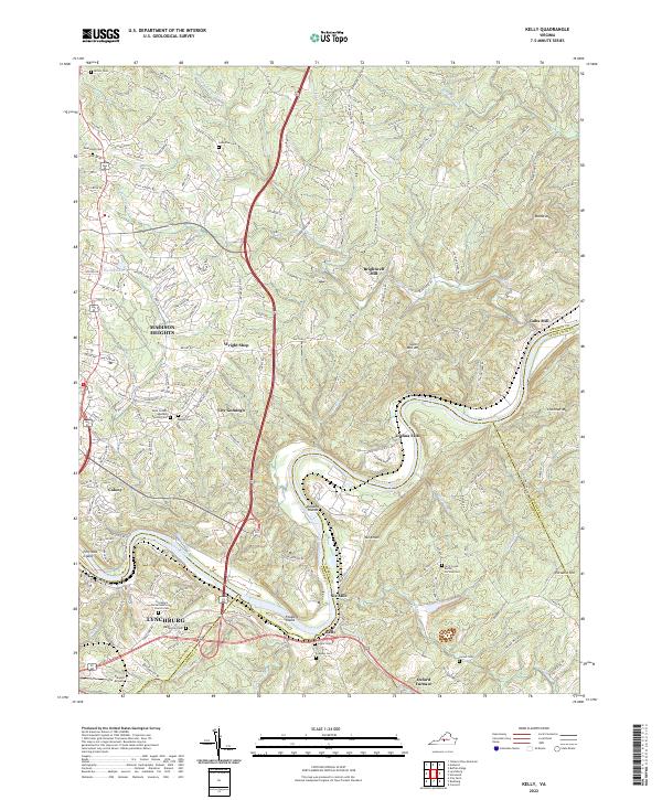 Kelly topographic map thumbnail