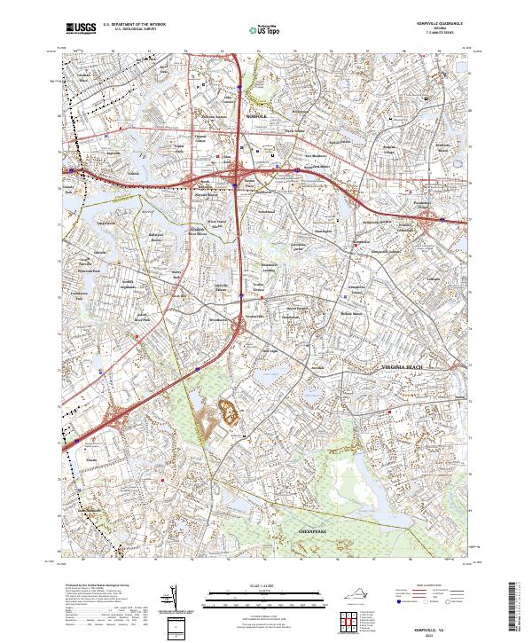 Kempsville topographic map thumbnail