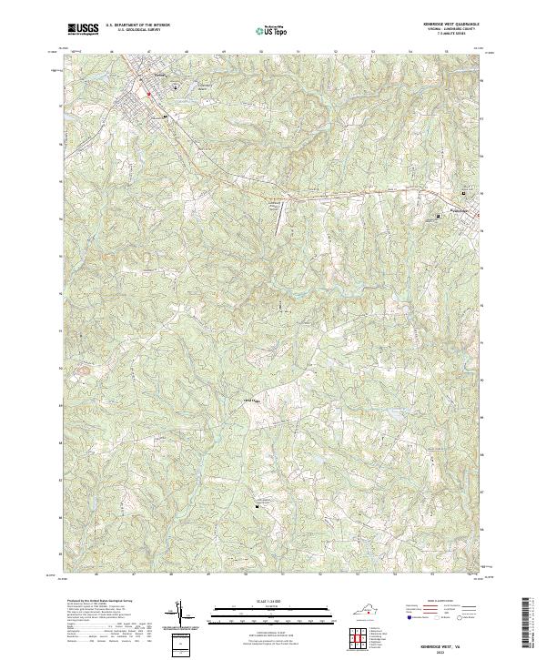 Kenbridge West topographic map thumbnail