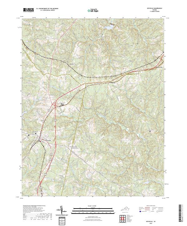 Keysville topographic map thumbnail