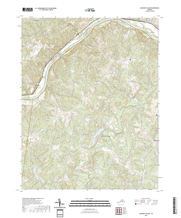 Lakeside Village topographic map thumbnail
