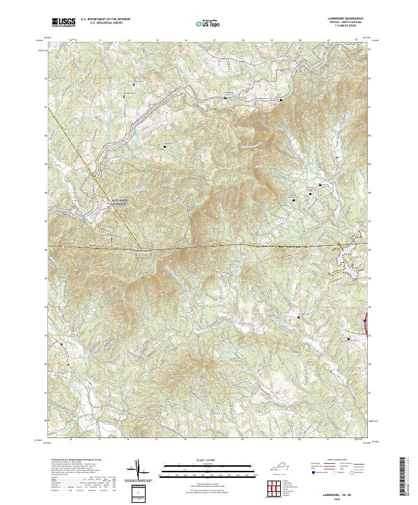 Lambsburg topographic map thumbnail