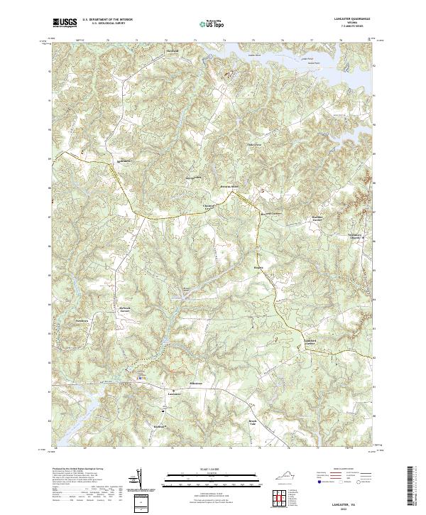 Lancaster topographic map thumbnail