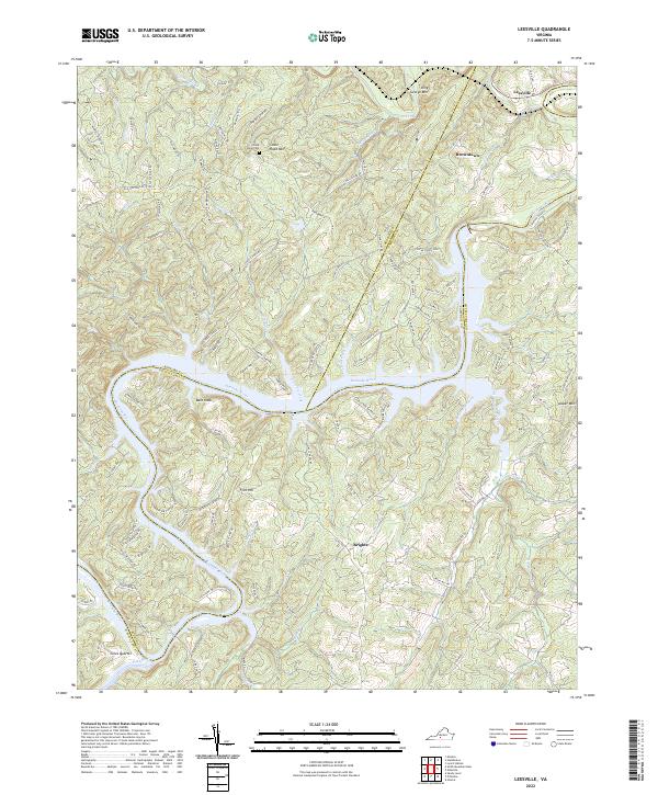 Leesville topographic map thumbnail