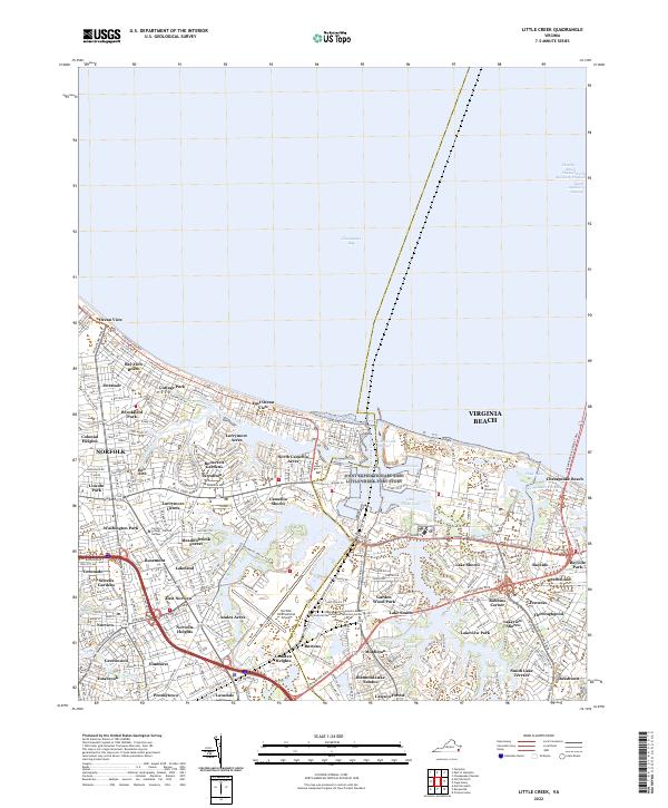 Little Creek topographic map thumbnail